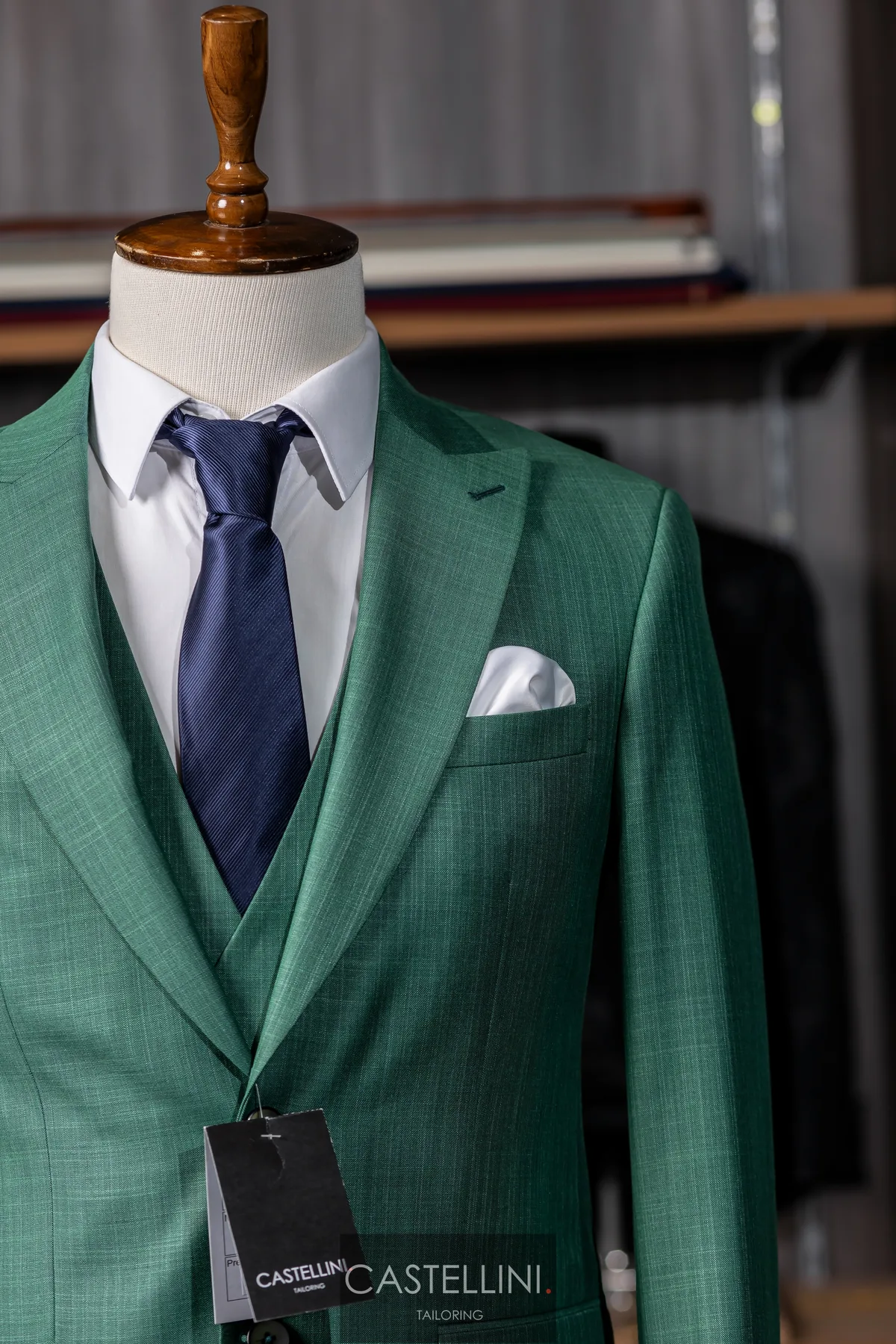 Costum verde smarald, trei piese, vedere 4