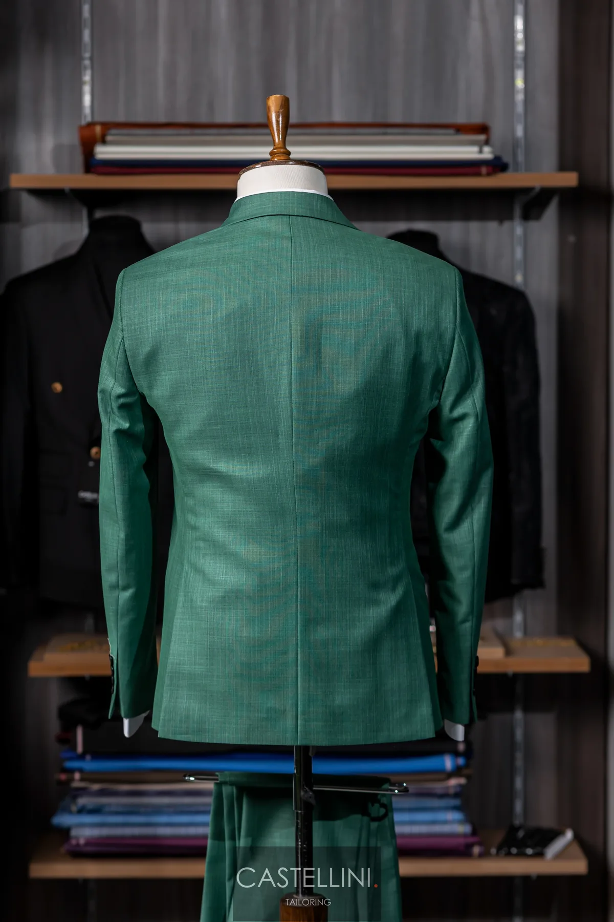 Costum verde smarald, trei piese, vedere 6
