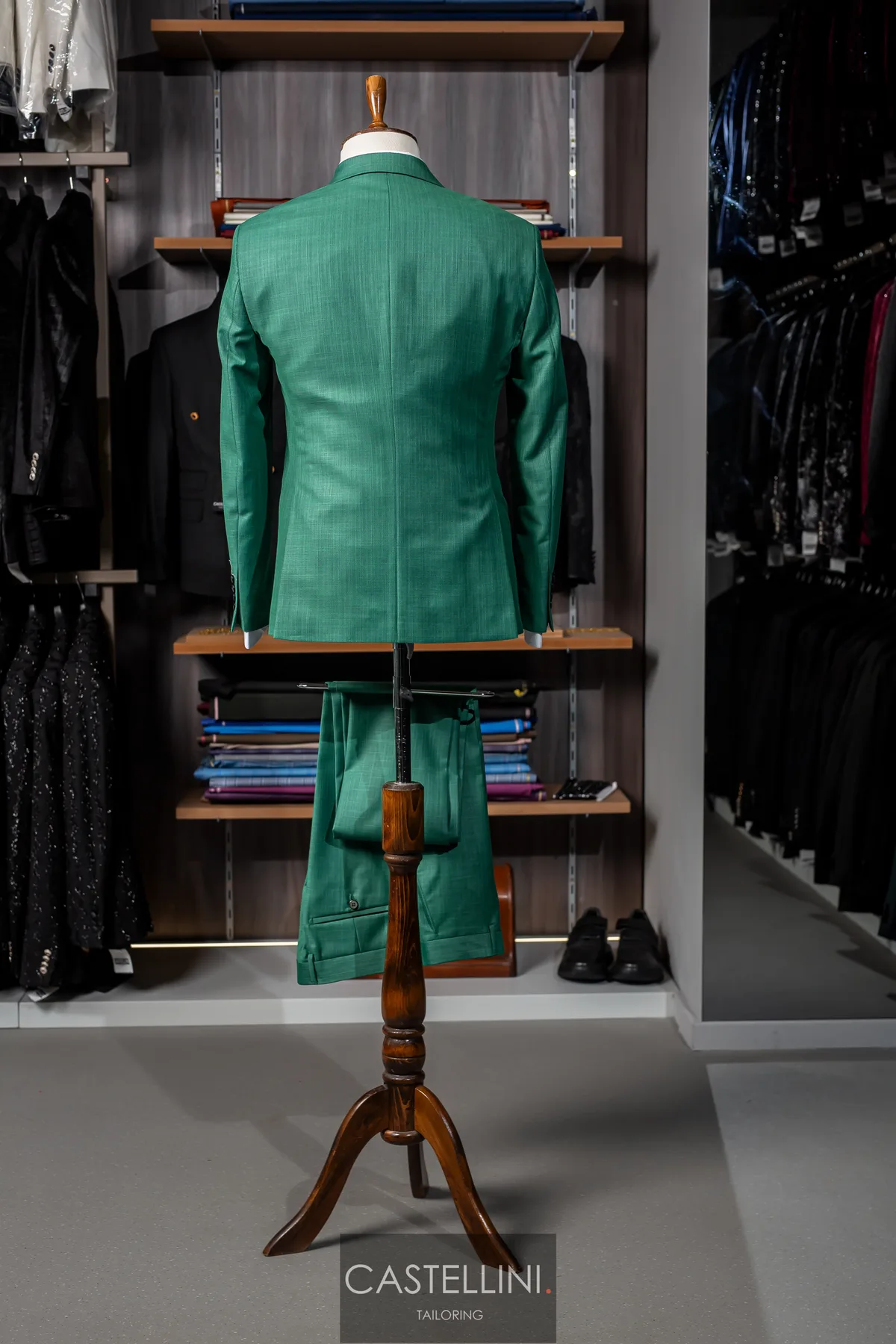 Costum verde smarald, trei piese, vedere 7